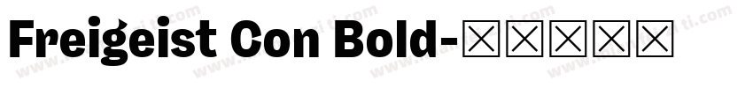 Freigeist Con Bold字体转换